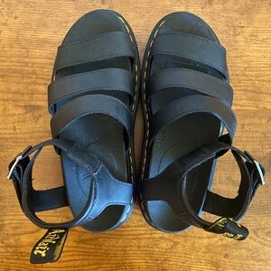 Dr. Martens Blaire Sandal - 3 Strap Black Platforms Sz. EU 37/US 6
